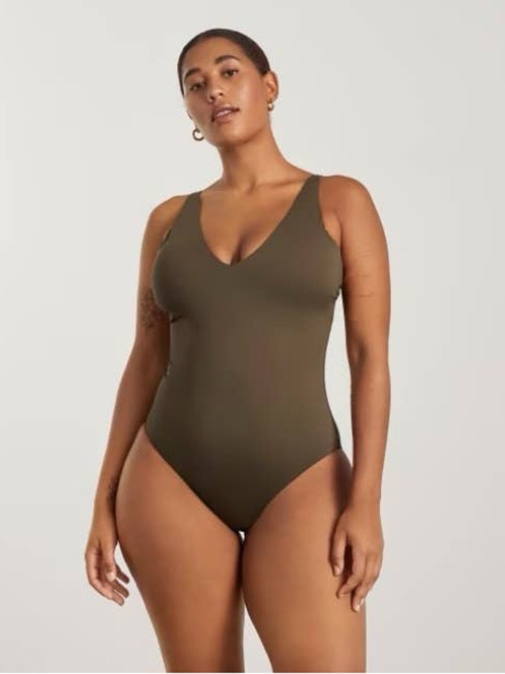 Everlane The V-Neck One-Piece Swimsuit Size Small